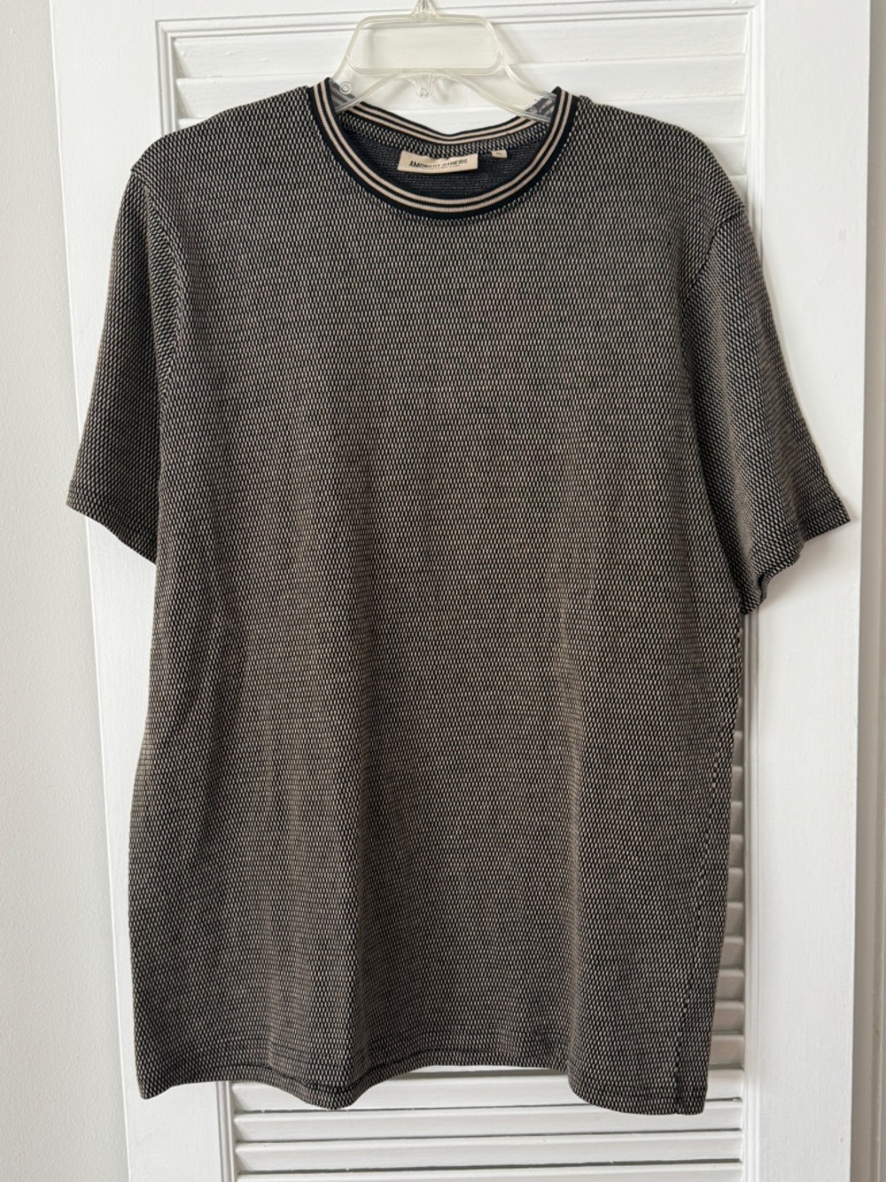 Amongst Others - Men's Short-Sleeve Knit Crewneck Shirt - Black/Gray - Size XL